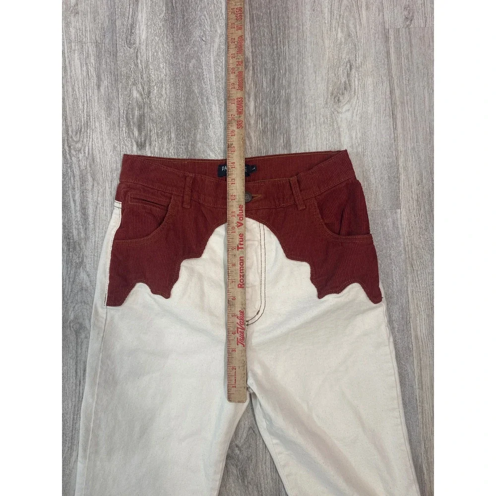 Pastiche Harvey Corduroy Pants Western High Rise Straight Leg Size Large Womens‎